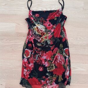 Floral Spaghetti Strap Dress